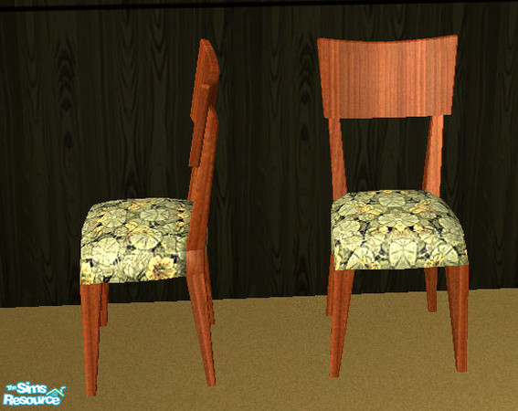 Sims 2 — Laura Simly Vines & Flowers Living Room - Occassional Chair by debs913 — Nicely crafted wood chair with