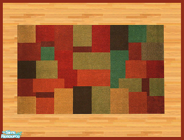 Sims 2 — Block Rug 4 by hatshepsut — Part of the Block Rug Set