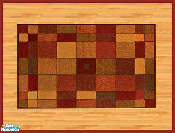 Sims 2 — Block Rug 7 by hatshepsut — Part of the Block Rug Set