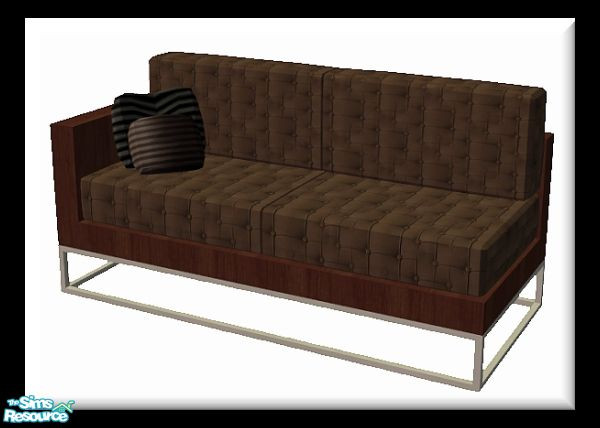 Sims 2 — Kiandra Sofa by SaeraMaples — Warm and earthly, this living area is comfortable and unique.