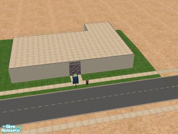 Sims 2 — Little Grocery Store by Badpat99 — This grocery store has everything you\'d need to restock your fridge. Its a