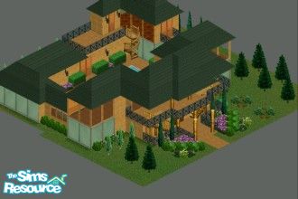 Sims 1 — Blackwood Manor by thestarsinvite — This stylish manor features a unique layout that is sure to please any sim