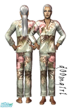 Sims 2 — Hawaiian PJ\'s - Collection - C by d00mg1rl — Hawaiian PJ\'s for your Grump sims.