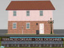 Sims 2 — Terraced Dream Starter home - Right End by Soul_Desighner — This Cheap Starter home is amazingly flexible and