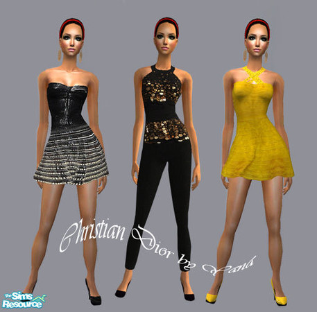 Sims 2 —  Collection №33 Christian Dior by Mishu999  — Skins from Christian Dior fashion show. Have fun!!!