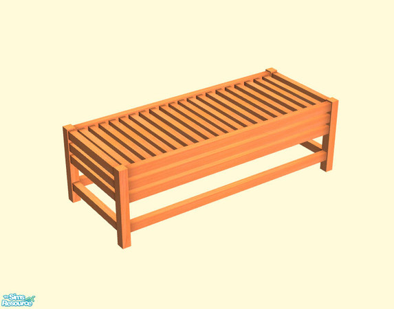 Sims 2 — North Beach Patio Set - Slatted Coffee Table by sim_man123 — Slatted Coffee Table from my North Beach Patio Set.