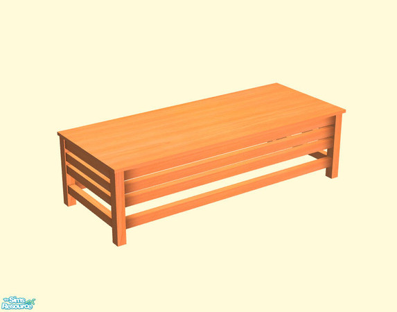Sims 2 — North Beach Patio Set - Solid Coffee Table by sim_man123 — Solid Coffee Table from my North Beach Patio Set.