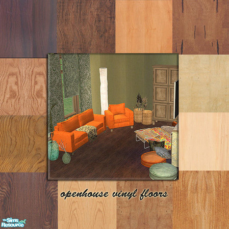 Sims 2 — openhouse vinyl floors by openhousejack — twelve varied vinyl floors