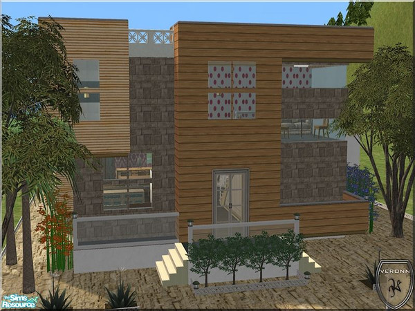 Sims 2 — V-129 by Veronn — (UNFURNISHED)ONLY TSR AND MAXIS ... 2x3 small lot
