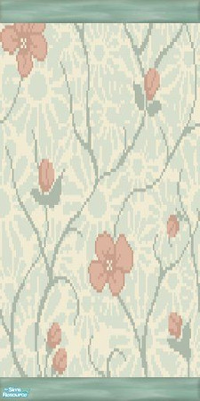 Sims 2 — Flowers Of May Day Wall 5 by skippyscatt — Bring your home to life with the colors of spring flowers with these