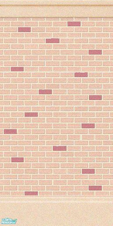 Sims 2 — Flowers Of May Day Brick Wall 1 by skippyscatt — Brick walls for the outside of your Flowers of May Day home.