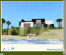 Sims 2 — A-7 by huabanzhu — Beach lot Homes 2nd Flr with pool