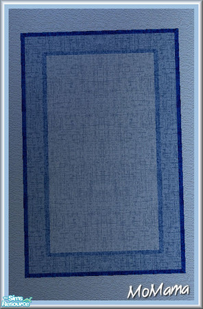 Sims 2 — NK Mission LR Blue - Rug by MoMama — A nice blue fabric rug to add some class.