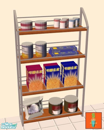 Sims 2 — CSS - Food Rack 2 by SaeraMaples — Want to own a business, but prefer something small and manageable? The corner