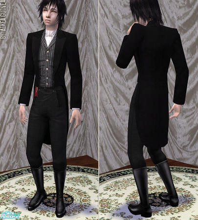 The Sims Resource - Orange Male Teen Formal