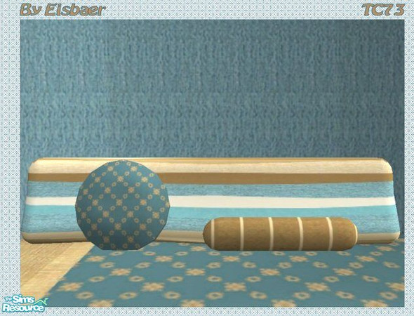 Sims 2 — Mira Oala in Blue TC73 - Pillows by Eisbaerbonzo — Decorative pillows. Can be placed on surfaces and with