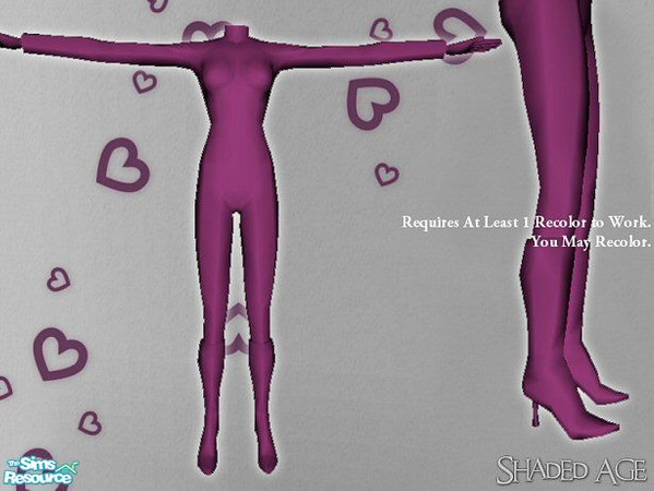 Sims 2 — Shaded_Age Clothing Set 002 - Mesh 002 by Shaded_Age — Mesh with long sleeves, straight pants and high heel