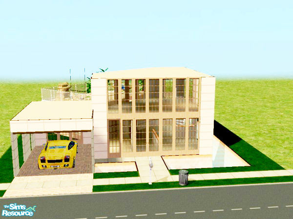 Sims 2 — Modern Starter Home by kissme87 — Here comes modern starter home . Windows & Door by Numenor . Stairs by