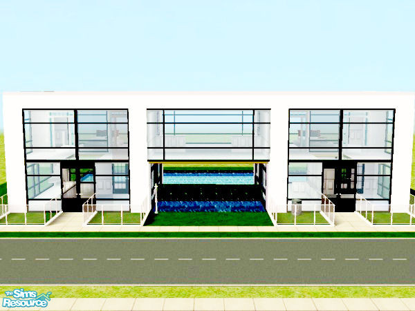 Sims 2 — Modern House 6 by kissme87 — Another Modern house by me . Hope u like it . Fence by Ailias , Stairs by Marvine ,