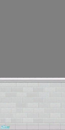 Sims 2 — GrayDragonfly - Color Collection I - Set VI - Gray by GrayDragonfly — Gray colored wall with half brick tiles.