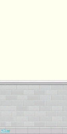 Sims 2 — GrayDragonfly - Color Collection I - Set VI - Ivory by GrayDragonfly — Ivory colored wall with half brick tiles.