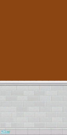 Sims 2 — GrayDragonfly - Color Collection I - Set VI - Saddle Brown by GrayDragonfly — Saddle Brown colored wall with