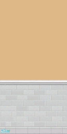 Sims 2 — GrayDragonfly - Color Collection I - Set VI - Burlywood by GrayDragonfly — Burlywood colored wall with half