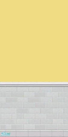 Sims 2 — GrayDragonfly - Color Collection I - Set VI - Buff by GrayDragonfly — Buff colored wall with half brick tiles.