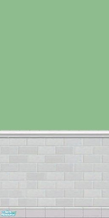 Sims 2 — GrayDragonfly - Color Collection I - Set VI - Dark Sea Green by GrayDragonfly — Dark Sea Green colored wall with