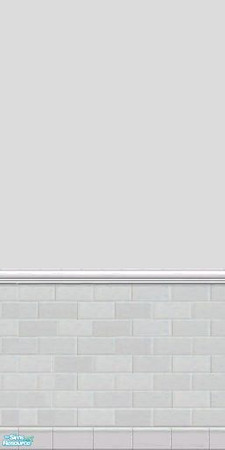 Sims 2 — GrayDragonfly - Color Collection I - Set VI - Gainsboro by GrayDragonfly — Gainsboro colored wall with half