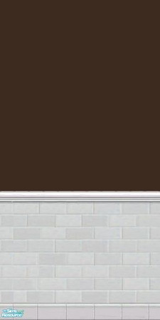 Sims 2 — GrayDragonfly - Color Collection I - Set VI - Bistre by GrayDragonfly — Bistre colored wall with half brick