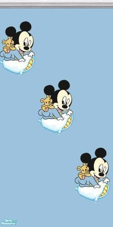 Sims 2 — Mickey Mouse Baby Wallpaper by ale0508 — 