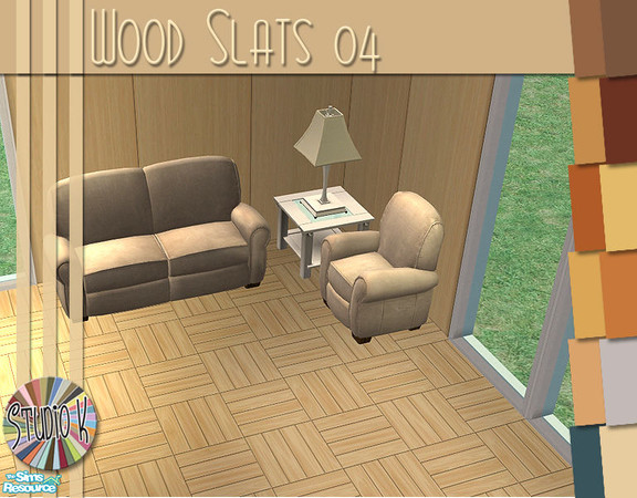 Sims 2 — Studio K Wood Slats 04_02 by StudioKhagerks — 