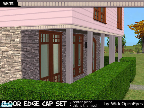 Sims 2 — Floor Edge Cap - Victorian Center by wideopeneyes — This is a chunky version of a floor edge skin in a Victorian
