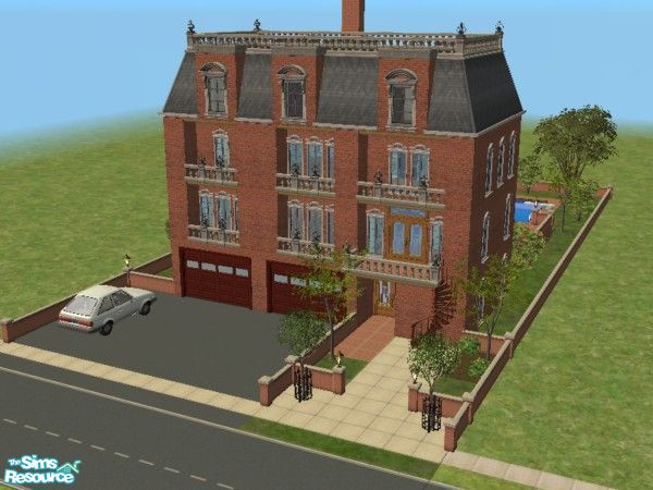 Sims 2 — The Old Harrison Bldg by daisylee — A live/work building. A totally renovated older building. 4 floors of space