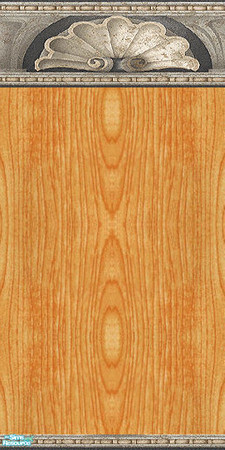 Sims 2 — Modern Brown Wood Walls & Floors Set - Wall 02 by Sheera — Part of me Modern Brown Wood Walls & Floors