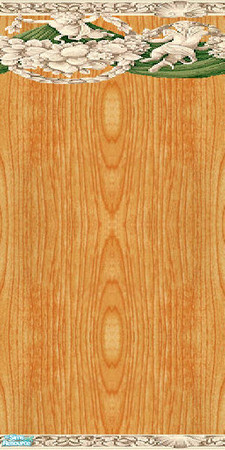 Sims 2 — Modern Brown Wood Walls & Floors Set - Wall 04 by Sheera — Part of me Modern Brown Wood Walls & Floors