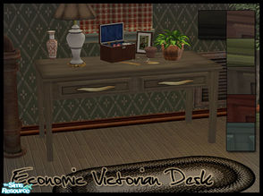 Sims 2 — Old Victorian Desk by sim_man123 — Old, simple, Victorian desk and recolors.