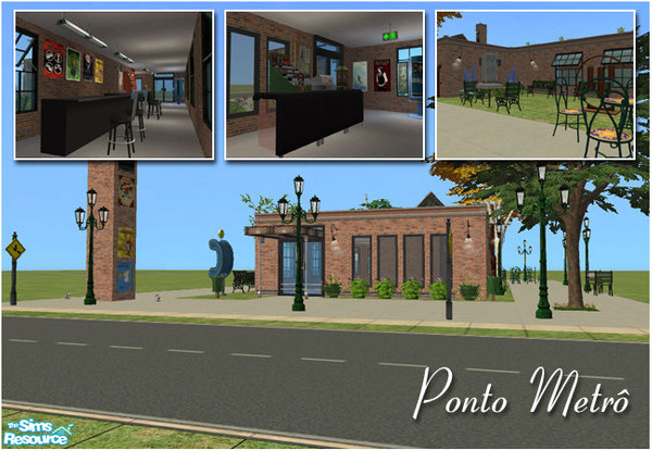 Sims 2 —  by LornaDannan — A place for your fun. Bar, tv, garden, snaks and games...