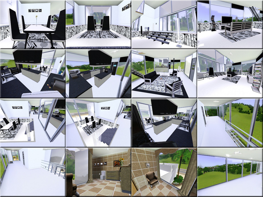 Sims 3 - The Glass House by Alyosha - A true work of GLASSmanship! 