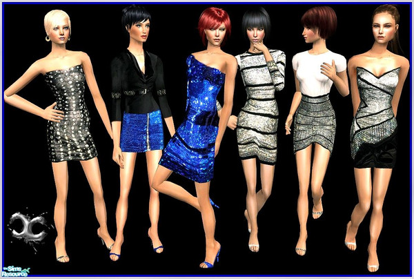 Sims 2 — Eye on the runway- FA by cippa1982 — 6 dresses inspired by Balmain. Don\'t forget to download the required mesh