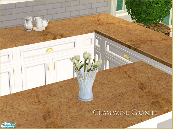 Sims 2 — MH Kitchen Countertop Recolor - Champagne Granite by phoenix_phaerie — A recolor of the MH Kitchen Countertop in
