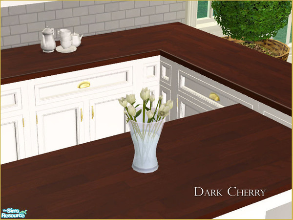 Sims 2 — MH Kitchen Countertop Recolor - Dark Cherry  by phoenix_phaerie — A recolor of the MH Kitchen Countertop in dark