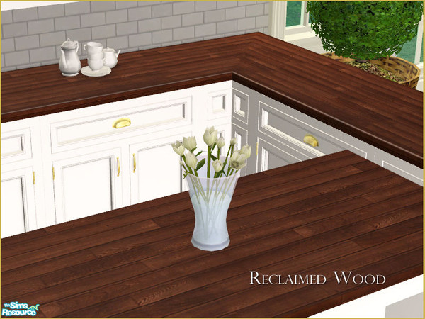 Sims 2 — MH Kitchen Countertop Recolor - Reclaimed Wood by phoenix_phaerie — A recolor of the MH Kitchen Countertop in