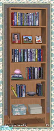 Sims 2 — VS Delease Recolor Bookcase TC136 by Vanilla Sim — 