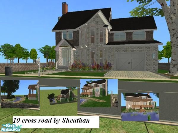 Sims 2 — 10 cross road \'\'furnished\'\' by sheathan — this is the furnished version.Hope you will enjoy the beautifull