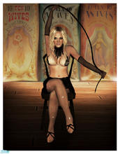 Sims 2 — Circus Video Britney by ChazDesigns — Britney in her nude colored bra and lace skirt as seen in the Circus