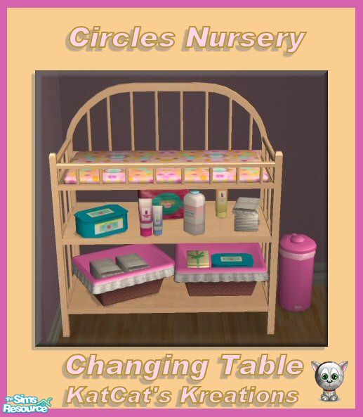 The Sims Resource Circles Nursery Changing Table