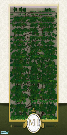 Sims 2 — MH Garden Ivy - Moderate Wall by phoenix_phaerie — A moderate full wall covering of climbing ivy that instantly