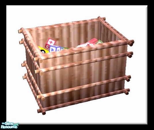 Sims 2 — Monkey Business - ToyBin by SaeraMaples — Perfect for a child\'s themed bedroom or a jungle theme lot.
